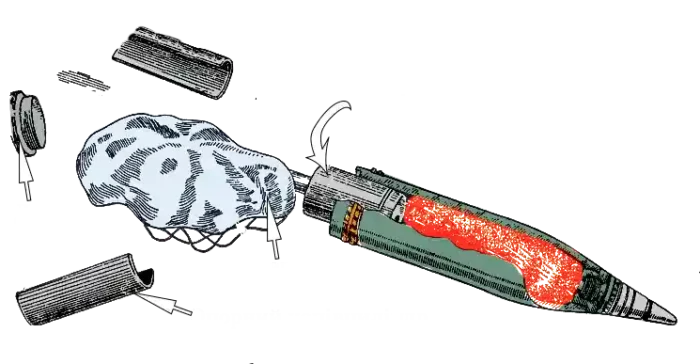 How to enter the correction when firing illuminating projectiles